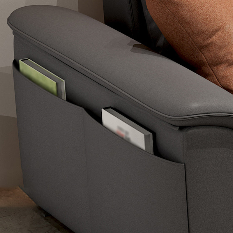 4-zits L-vorm opslagkussen Sectionele bank met chaise met chaise