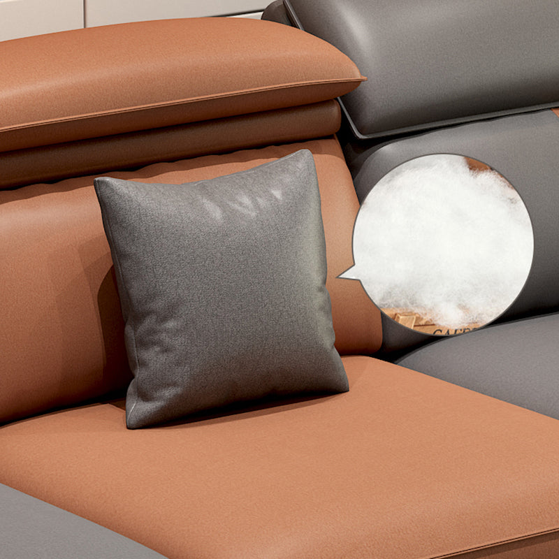 4-zits L-vorm opslagkussen Sectionele bank met chaise met chaise