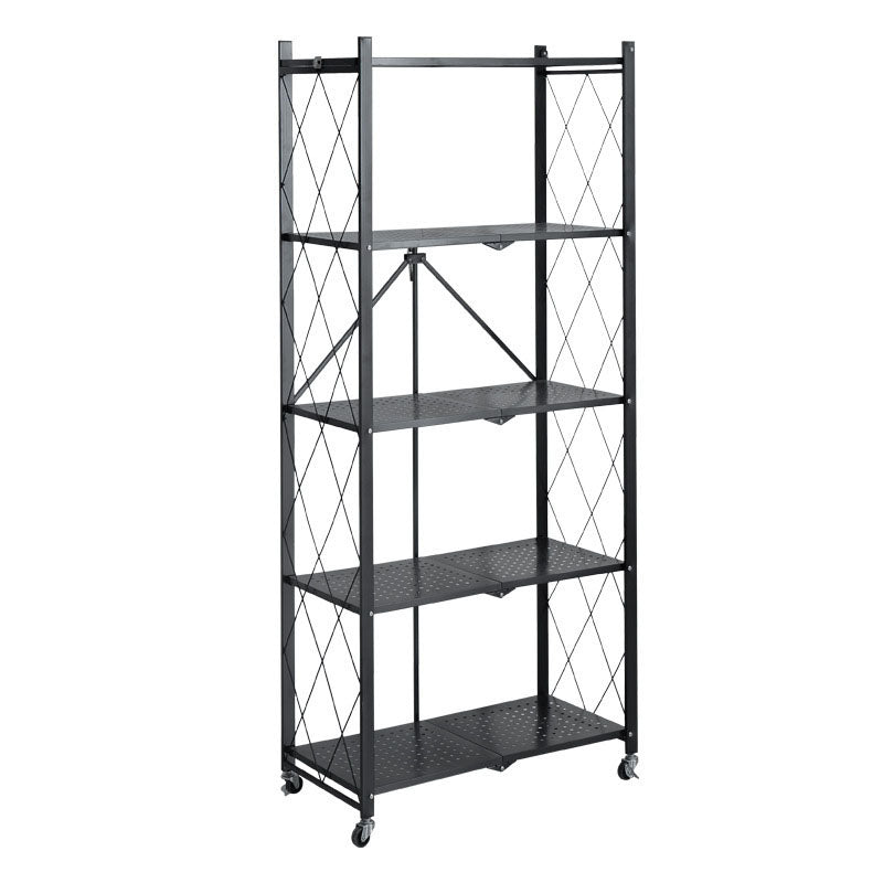 3/4/5-Shelf-Stahl Industrial ETAGERE BOOKSELE SCHELICE SPICAL OPEN BOOKSELEL mit Zauberrädern