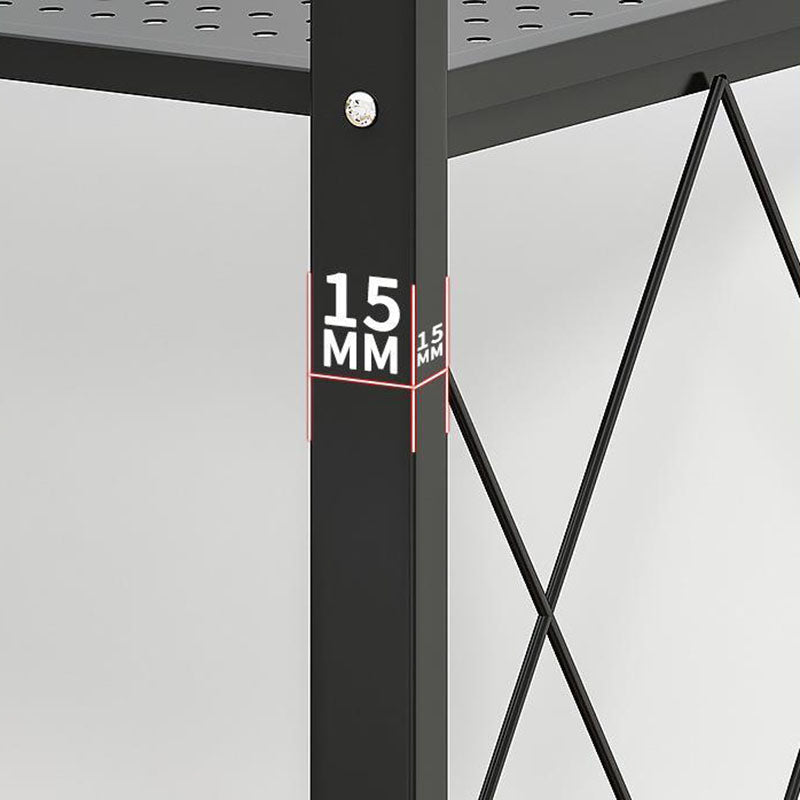 3/4/5-Shelf-Stahl Industrial ETAGERE BOOKSELE SCHELICE SPICAL OPEN BOOKSELEL mit Zauberrädern