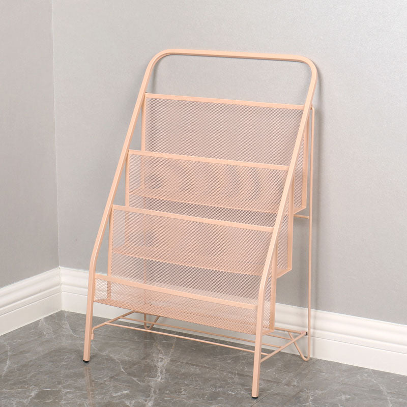 Industrial Metal Ladder Bookshelf Iron Vertical Bookshelf for Home