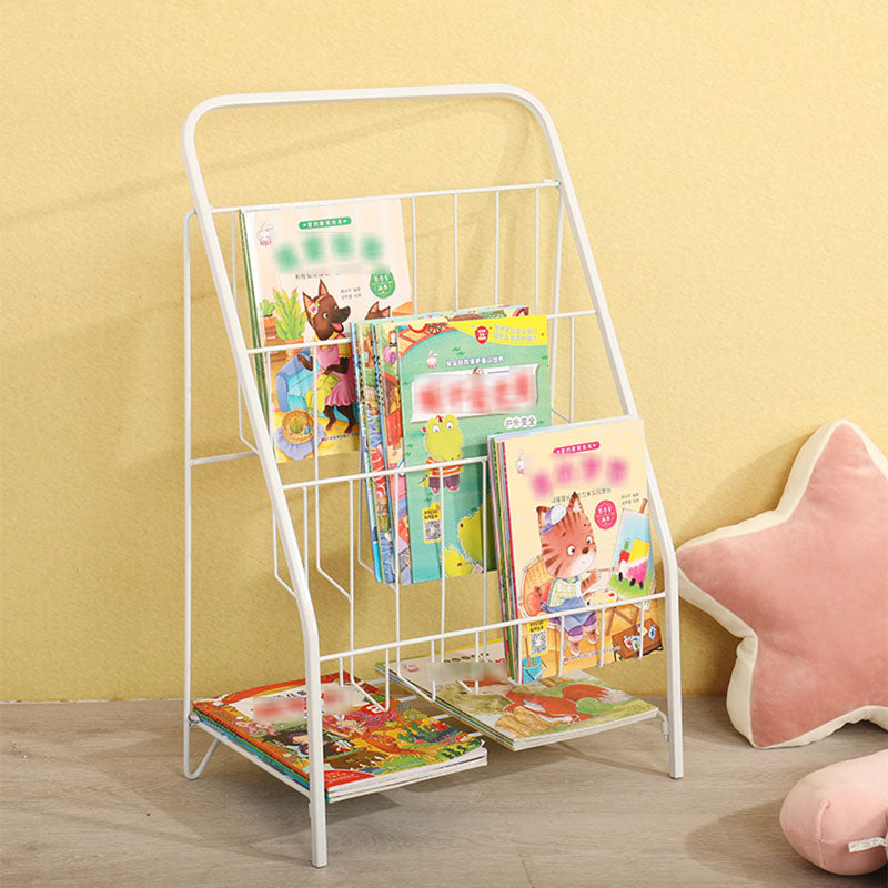 Libreria di libreria in metallo industriale in ferro libreria verticale per la casa