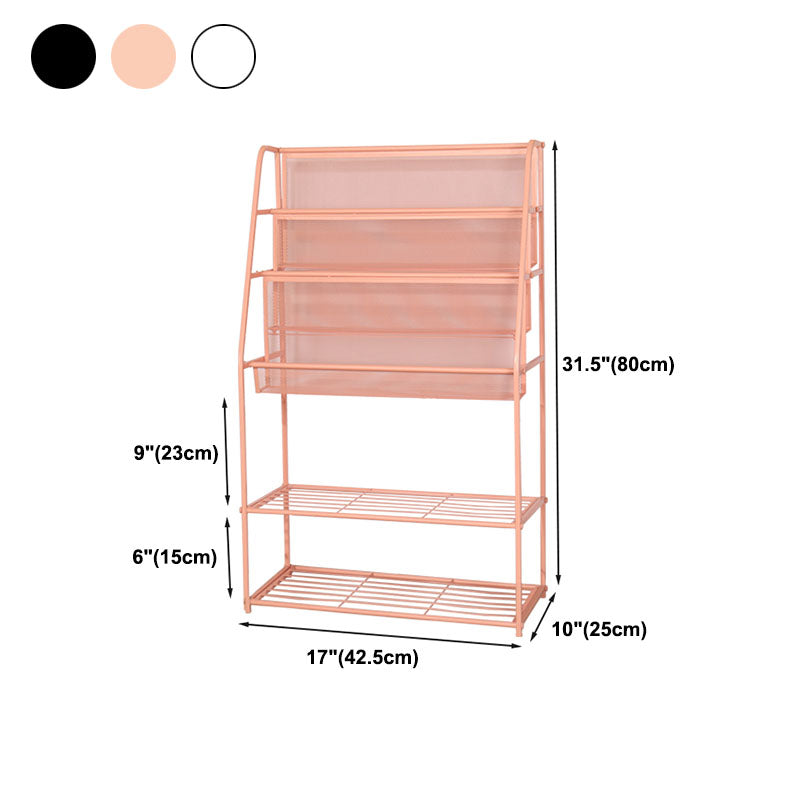Libreria di libreria in metallo industriale in ferro libreria verticale per la casa