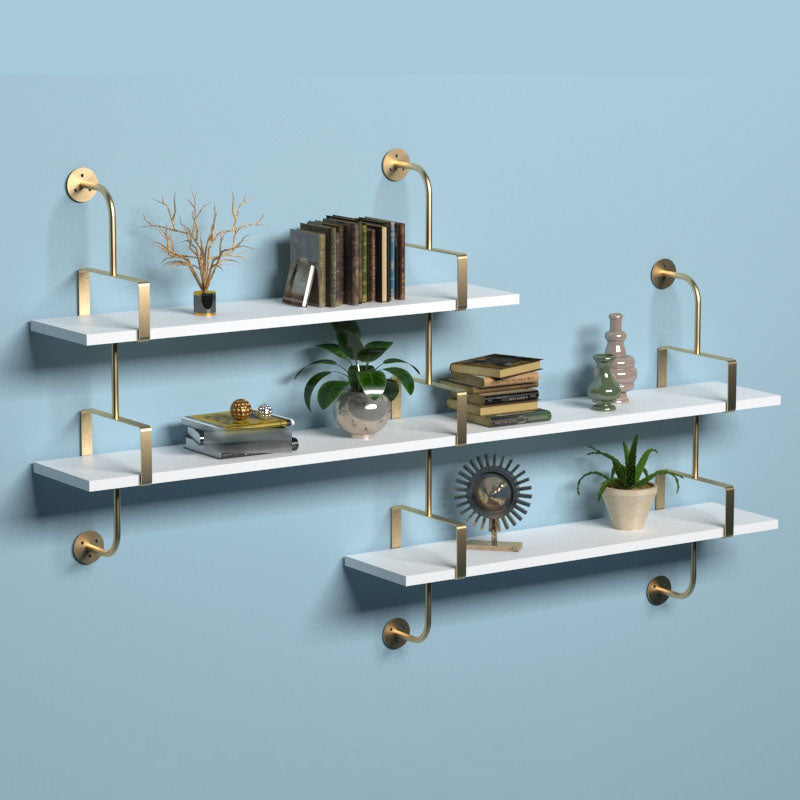 7,87 "W libreria in legno a parete in stile glam a parete per sala da studio sala