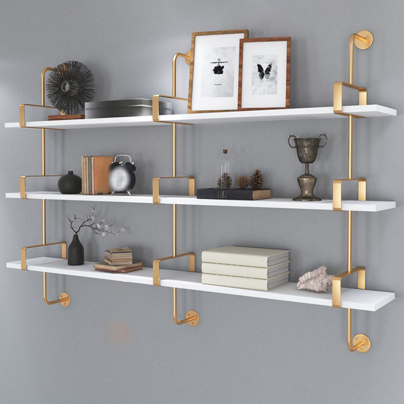 7,87 "W libreria in legno a parete in stile glam a parete per sala da studio sala