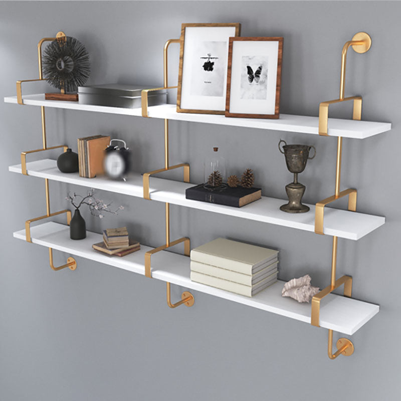 7,87 "W libreria in legno a parete in stile glam a parete per sala da studio sala