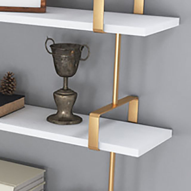 7,87 "W libreria in legno a parete in stile glam a parete per sala da studio sala