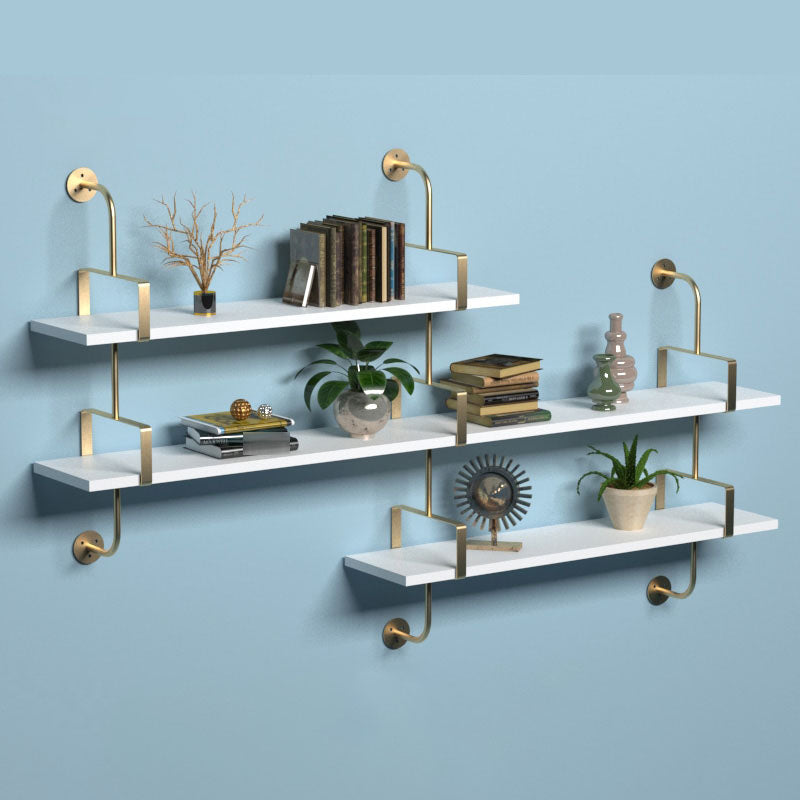 7,87 "W libreria in legno a parete in stile glam a parete per sala da studio sala