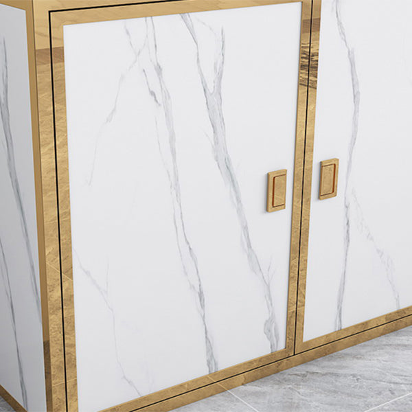 11.81 "W libreria in stile glam in stile libreria aperta con armadi per la casa dell'ufficio