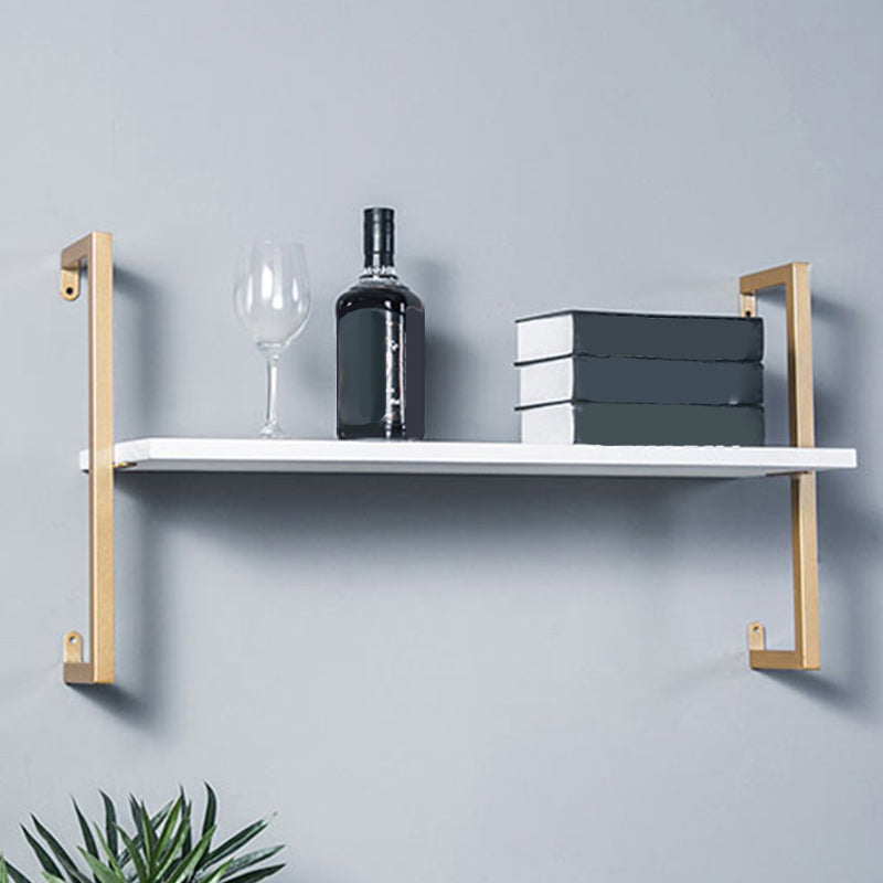 Industrial Wall Mounted Bookshelf Iron Frame Solid Wood Shelf Bookshelf
