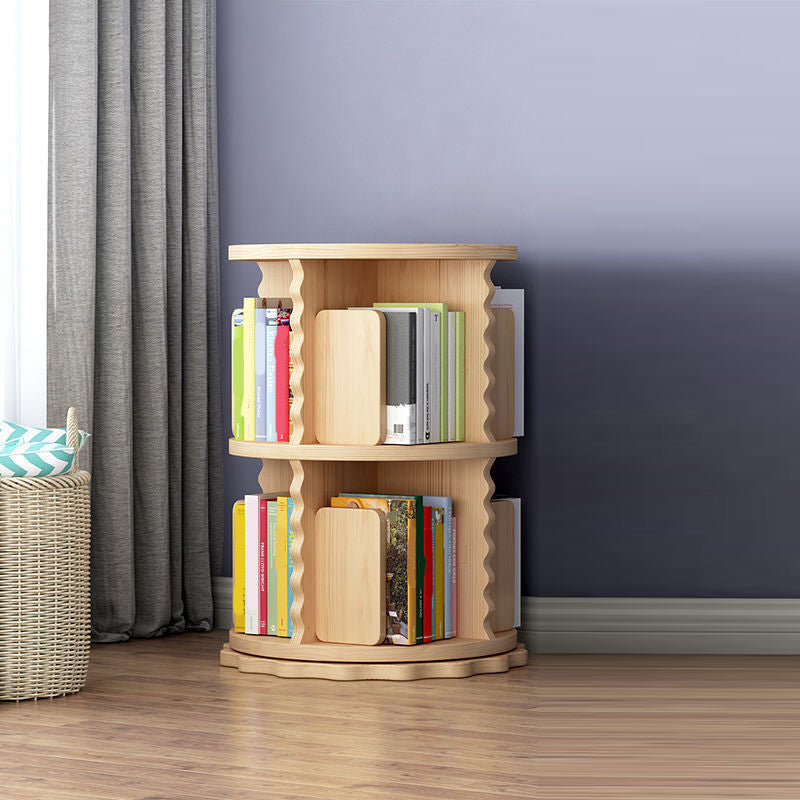 Libreria in stile scandinavo libreria chiusa in legno massiccio per la sala da studio per ufficio a casa