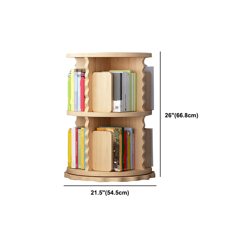 Scandinavian Style Bookshelf Closed Back Solid Wood Bookcase for Home Office Study Room