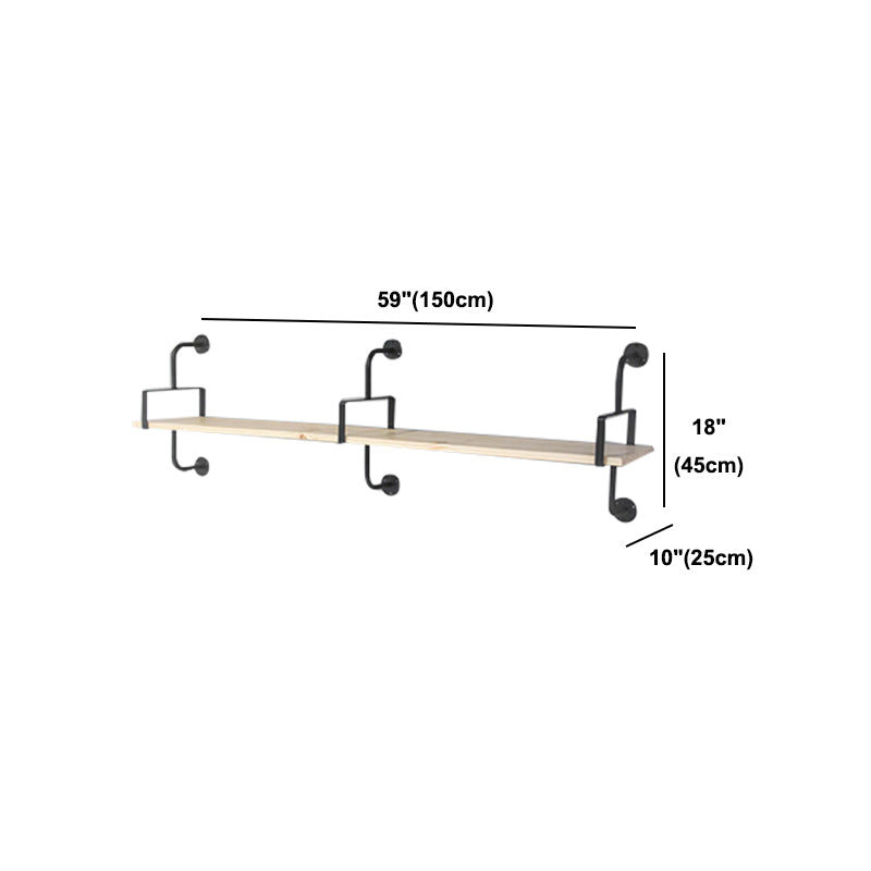 9.84 "W Bookshelf Industrial Sty