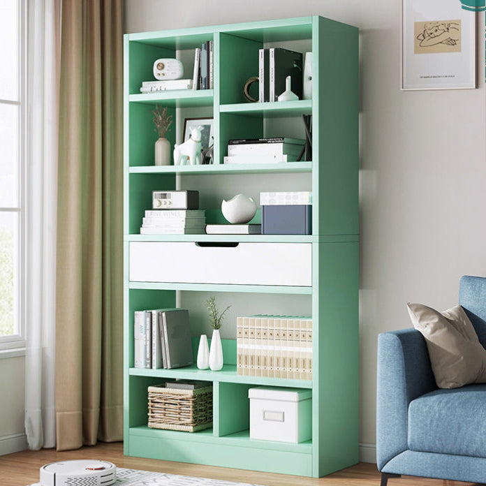 Scandinavian Style Bookshelf Engineered Wood Bookcase for Home Office Study Room