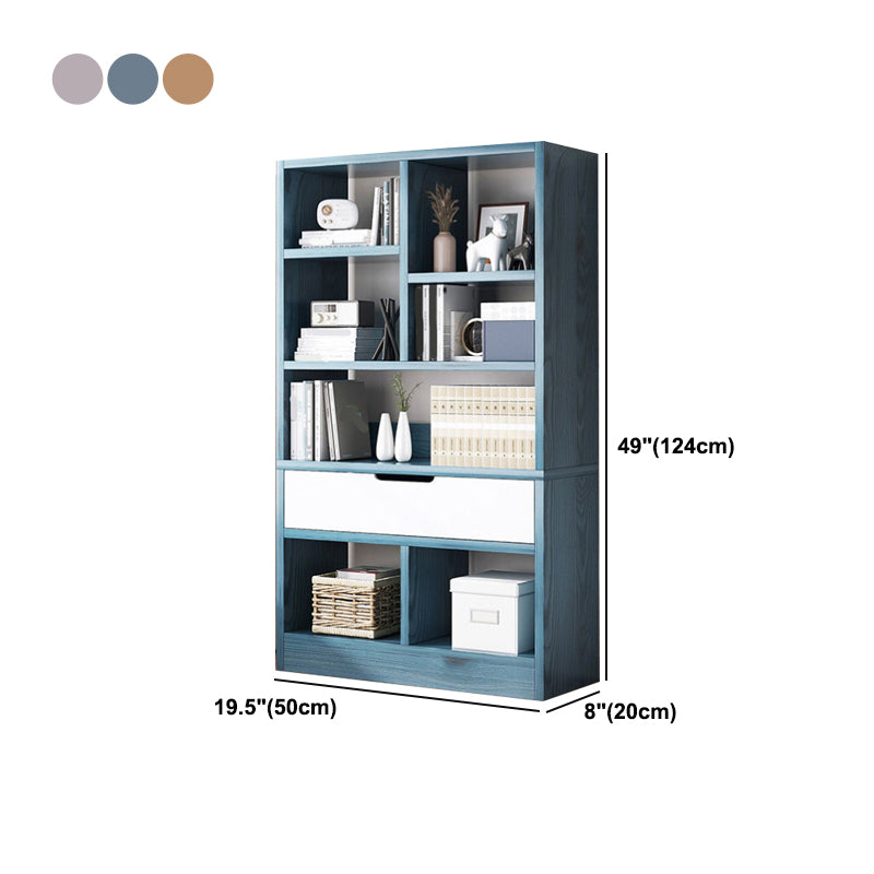 Scandinavian Style Bookshelf Engineered Wood Bookcase for Home Office Study Room