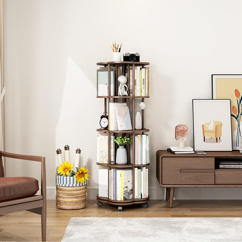 Scandinavian Style Bookshelf Open Back Bookcase for Home and Office Study Room