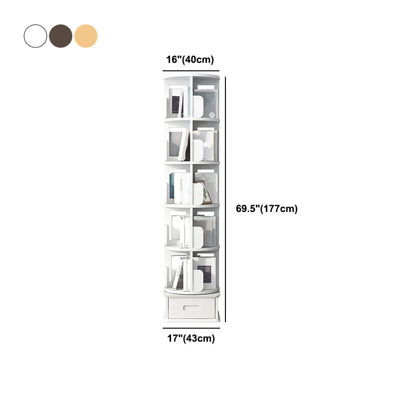 Scandinavian Style Bookshelf Open Back Bookcase for Home and Office Study Room
