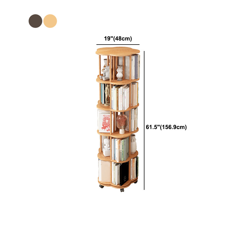 Scandinavian Style Bookshelf Open Back Bookcase for Home and Office Study Room