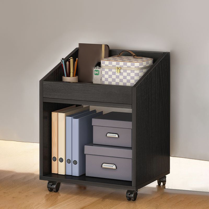 Modern Style Bookshelf Home Holzregalbuchhandel mit Zaubererrädern