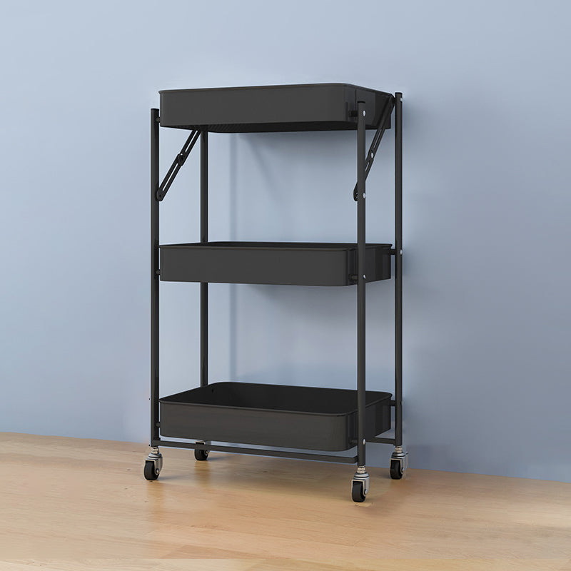 Moderner Stil 3-Shelf-Bücherregal 17.83 "l vertikales Regalbuch mit Zaubererrädern