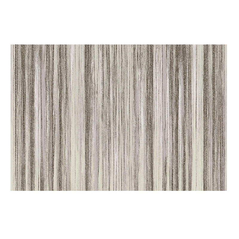 Gray Modern Carpet Polyester Graphic Area Carpet Washable Carpet for Living Room