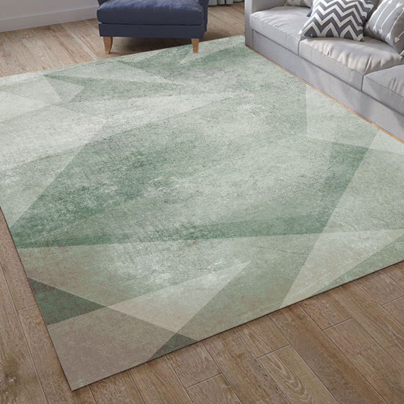 Dunkelbrauner geometrischer Druckteppich Polyester Moderner Teppich Waschbar Teppich für Wohnzimmer
