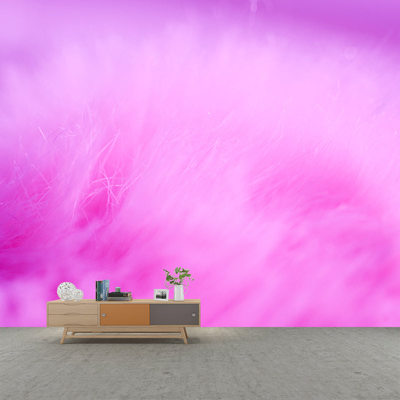 Eco-friendly Wall Mural Wallpaper Soft Feathers Photography Sitting Room Wall Mural