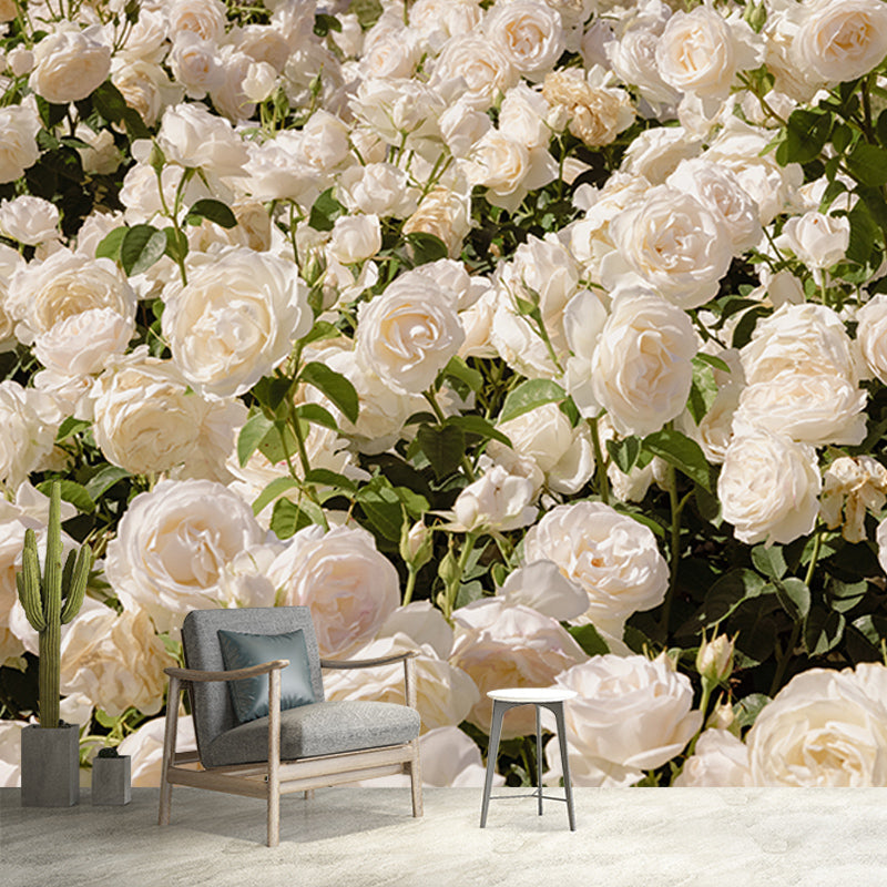 Decorative Wall Mural Wallpaper Elegant Rose Sitting Room Wall Mural