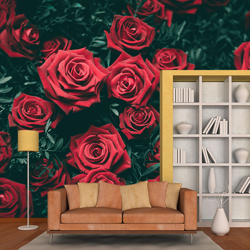 Photography Wall Mural Wallpaper Elegant Rose Sitting Room Wall Mural