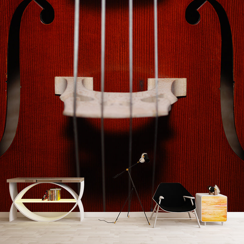 Musical Instruments Stain Resistant Wall Mural Washable Wallpaper Sitting Room Wall Mural