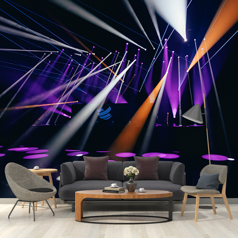 Music Lovers Mildew Resistant Mural Wallpaper Sleeping Room Wall Mural