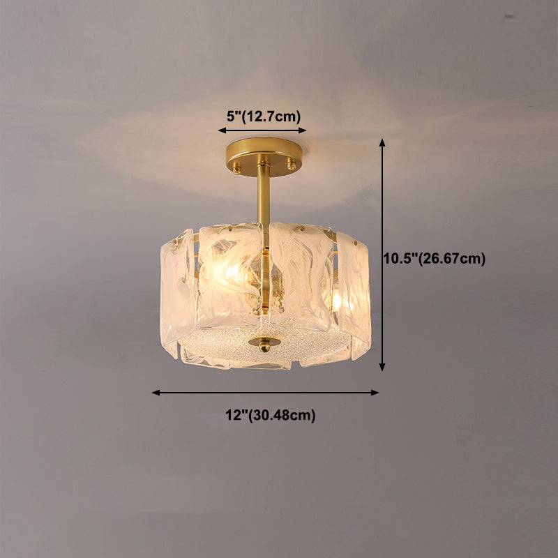 Multi -Licht zylindrische Deckenleuchte moderne Glasdecke Beleuchtung für Wohnzimmer