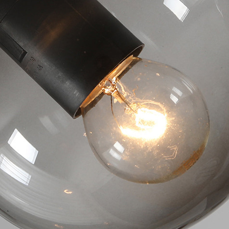 Nordic Glass Island Light Gold Globe 6 Lichter Island Anhänger für Wohnzimmer