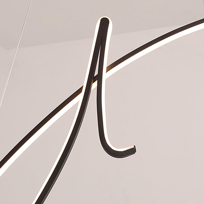 Lineare Form Island Light Modern Style Metal 1 Light Island Lighting