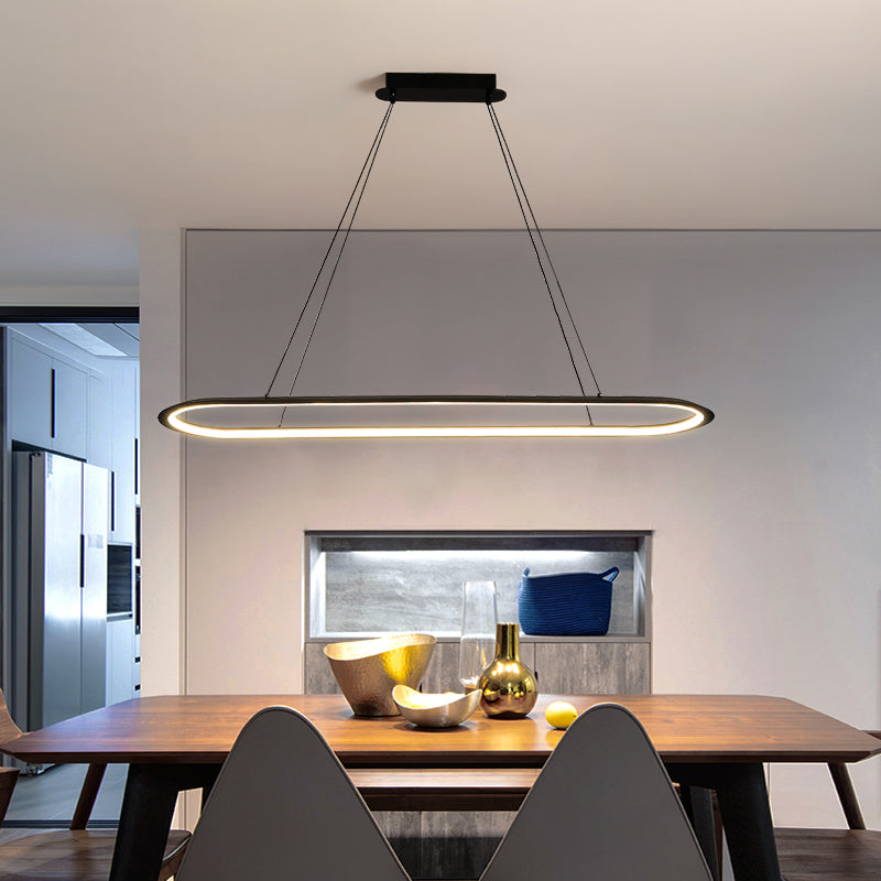 Linéaire de forme île Lumière moderne Métal d'éclair