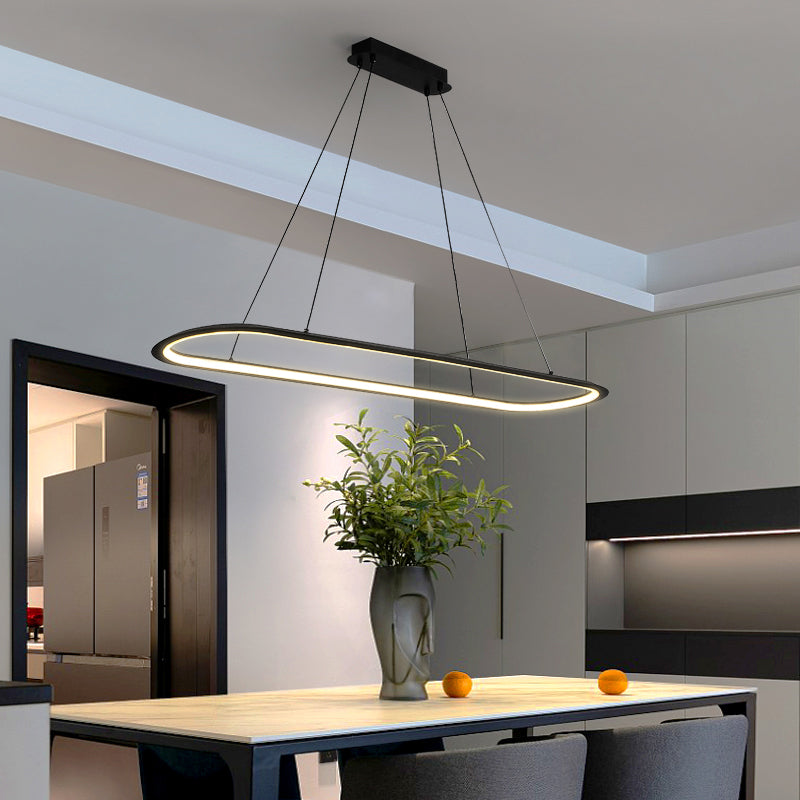 Linéaire de forme île Lumière moderne Métal d'éclair