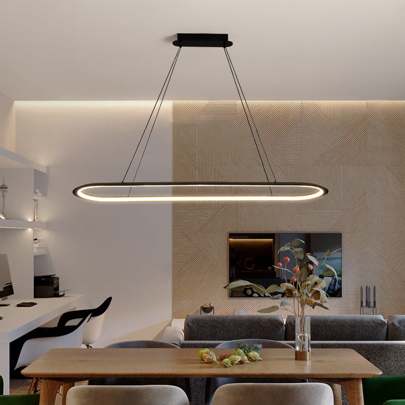 Linéaire de forme île Lumière moderne Métal d'éclair