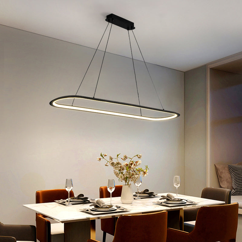 Linéaire de forme île Lumière moderne Métal d'éclair