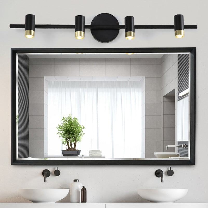 Modern Simple Style Iron Vanity Light Cylinder Shape Vanity Lamp for Shower Room