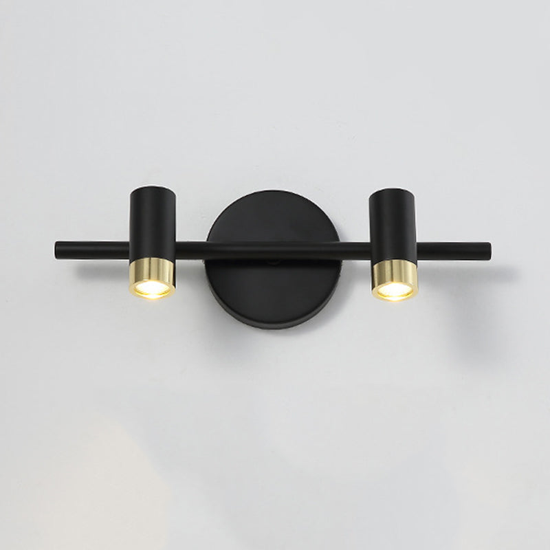 Modern Simple Style Iron Vanity Light Cylinder Shape Vanity Lamp for Shower Room