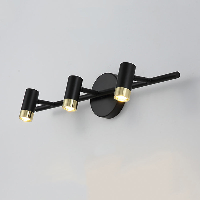 Modern Simple Style Iron Vanity Light Cylinder Shape Vanity Lamp for Shower Room
