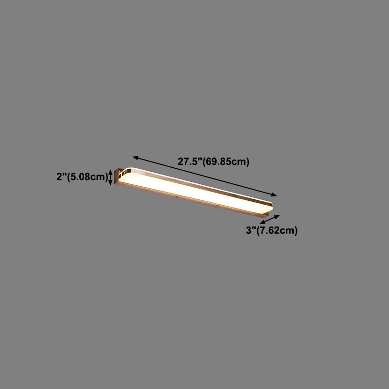 Luce vanità moderna lineare METALE MITOLA LED LED LED LIMORE PER BAGNI IN SIGILTÀ