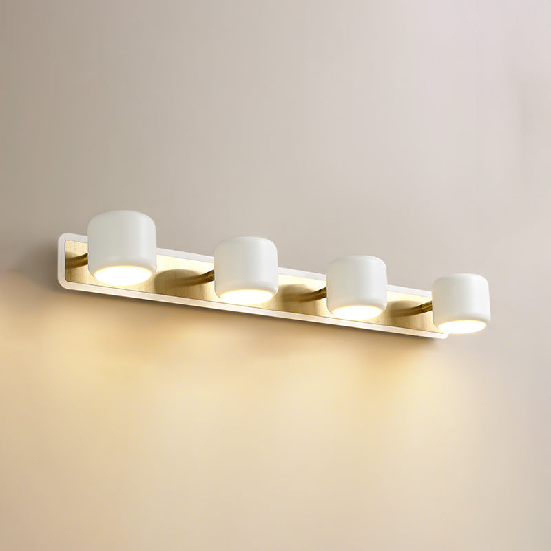 Nordic Style Vanity Light Cylinder Shape Vanity Lamp with Aluminum Shade for Bedroom