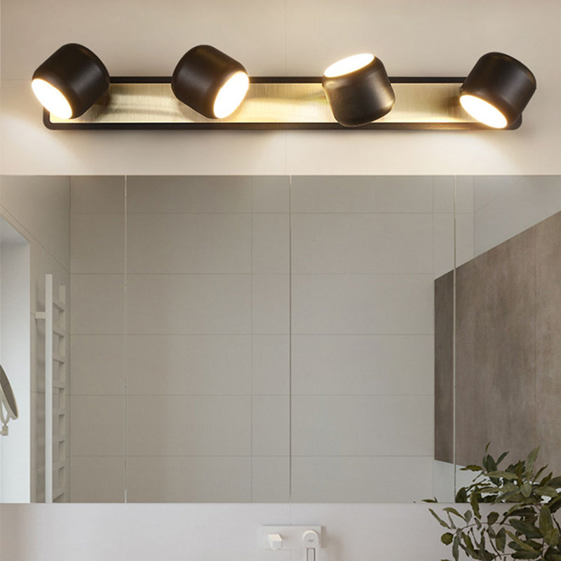 Nordic Style Vanity Light Cylinder Shape Vanity Lamp with Aluminum Shade for Bedroom