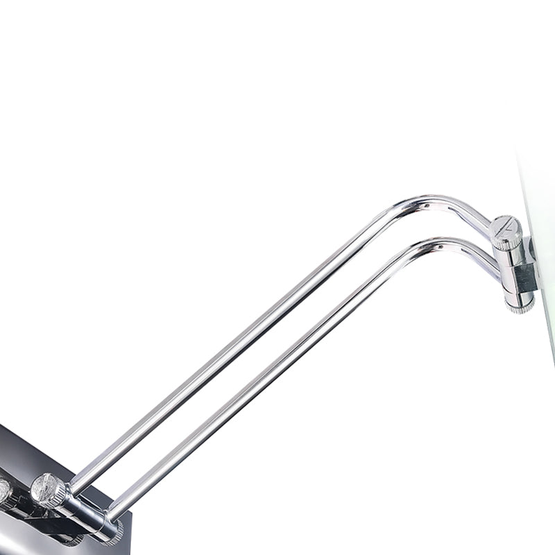 Luce di vanità moderna lineare Metal Mirror LED a 1 luce Light per bagno in argento