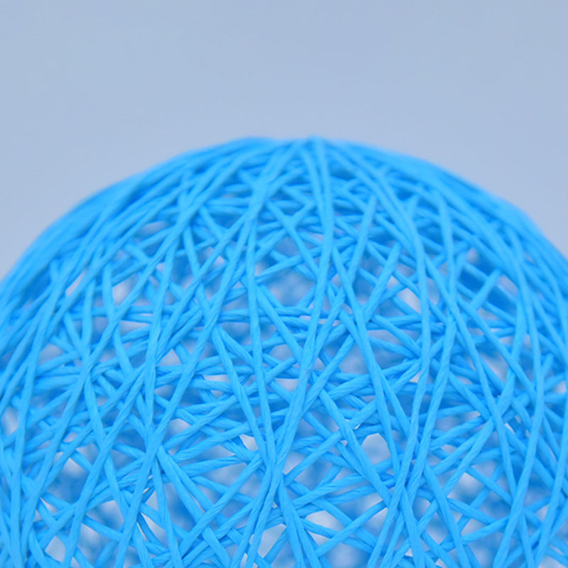 Macaron Table Lamp 1-Light LED Desk Light with Rattan Shade for Living Room