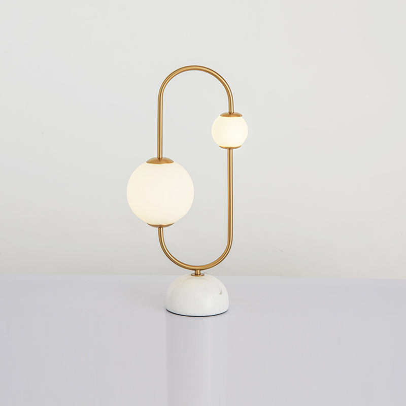 Contemporary Style Geometric Night Table Lamps Metal 1-Light Table Lamp