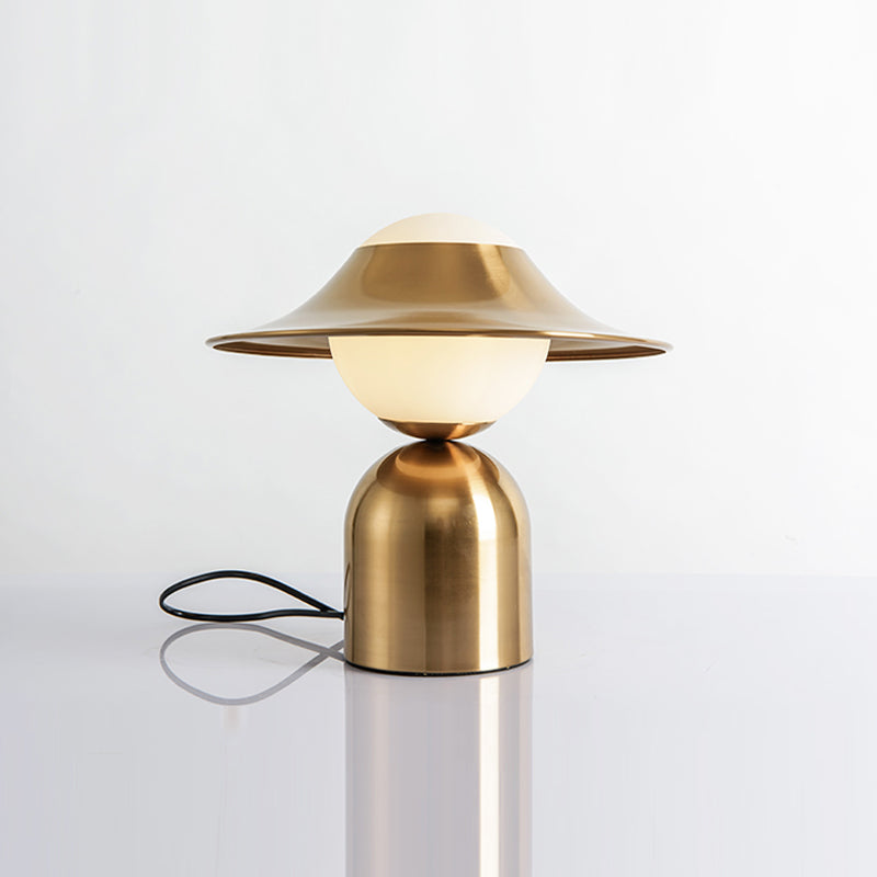 Contemporary Style Geometric Night Table Lamps Metal 1-Light Table Lamp