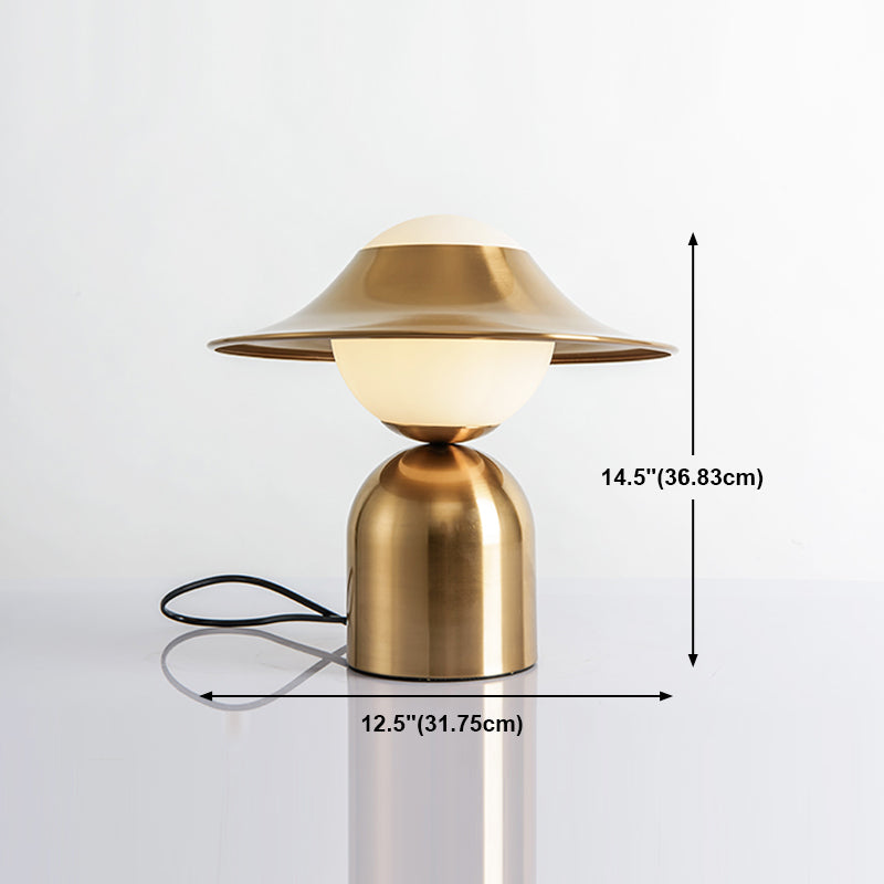 Contemporary Style Geometric Night Table Lamps Metal 1-Light Table Lamp