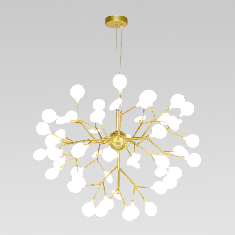 Metal Unique Shape Chandelier Light Modern Style Multi Light Hanging Lamp for Bedroom